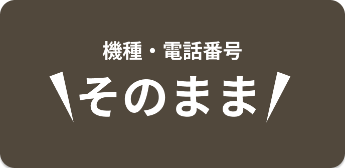 機種・電話番号そのまま